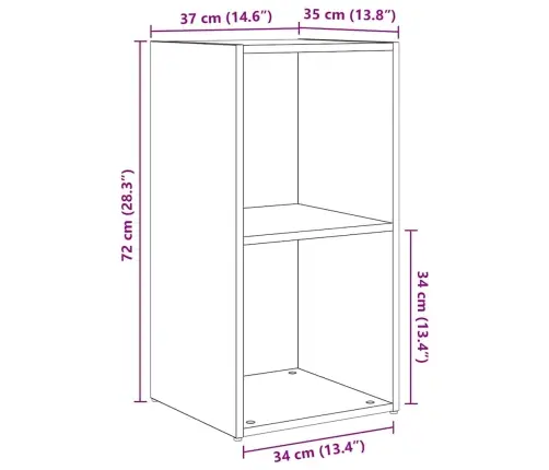 Tv Skapīšu Komplekts 2 Pcs Artisānā Ozols 37 X 35 X 107 Cm Vidaxl