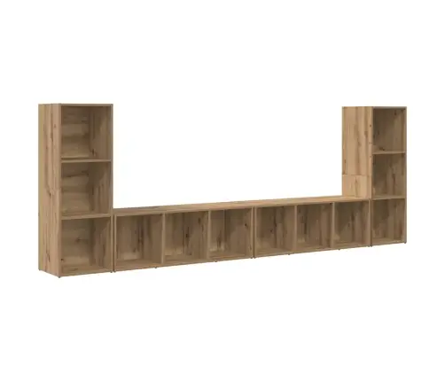 Televizoriaus Spintelė 4 Pcs Artisano Ąžuolo 37 X 35 X 107.5 Cm