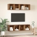 Tv Skapīšu Komplekts 2 Pcs Veca Koka 37 X 37 X 142.5 Cm Vidaxl