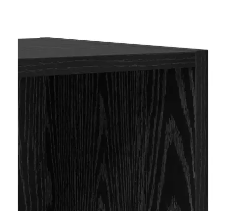 Tv Skapīšu Komplekts 2 Pcs Melns Ozols 37 X 37 X 142.5 Cm Vidaxl