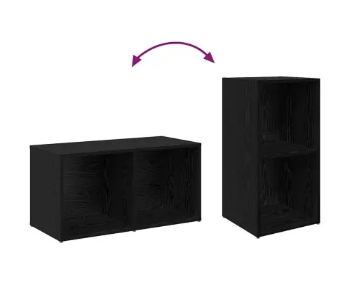 Tv Skapīšu Komplekts 4 Pcs Melni Ozoli 72 X 35 X 36.5 Cm Vidaxl