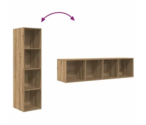 Tv Skapīšu Komplekts 2 Pcs Brūna 37 X 37 X 142.5 Cm Vidaxl