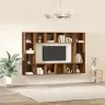 Televizoriaus Spintelė 4 Pcs Ruda 37 X 37 X 142.5 Cm