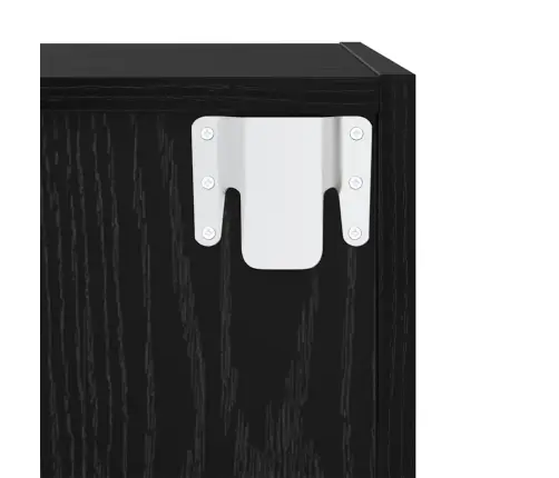 Tv Skapīšu Komplekts 4 Pcs Melna 37 X 37 X 142.5 Cm Vidaxl