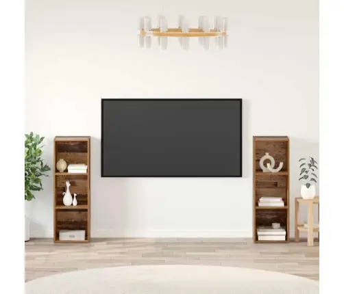 Telerikapi Komplekt 2 Pcs Vana Puit 107 X 35 X 37 Cm Tehispuit