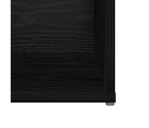 Tv Skapīšu Komplekts 2 Pcs Melni Ozoli 107 X 35 X 37 Cm Vidaxl