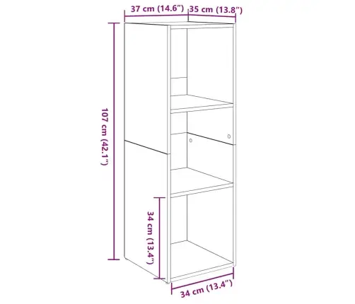 Tv Skapīšu Komplekts 2 Pcs Melni Ozoli 107 X 35 X 37 Cm Vidaxl