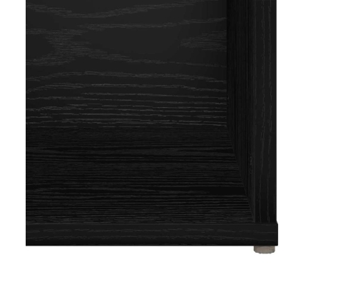Tv Skapīšu Komplekts 2 Pcs Melns Ozolkoks 37 X 35 X 107 Cm Vidaxl