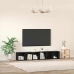 Tv Skapīšu Komplekts 2 Pcs Melns Ozolkoks 37 X 35 X 107 Cm Vidaxl