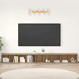 Televizora Skapīša 3 Pcs Amatnieku Ozola 37 X 35 X 107.5 Cm Vidaxl