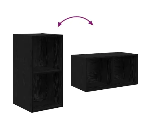 Seina Tv Kapid 2 Pcs Must Tamm 37 X 37 X 72 Cm Tehispuit