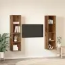 Sienas Tv Skapis 4 Pcs Vecs Koks 37 X 37 X 72 Cm Vidaxl
