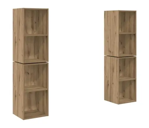 Sieninis Televizoriaus Stovas 4 Pcs Meistro Ąžuolas Sieninis Televizoriaus Stovas 4 Pcs Meistro Ąžuolas