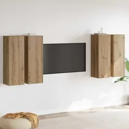 Televizora Skapju Komplekts 4 Pcs Amatnieku Ozola Vidaxl