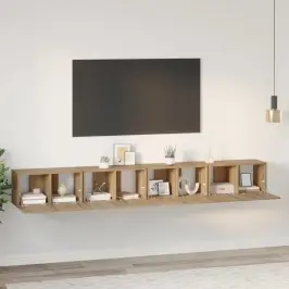 Tv Skapīšu Komplekts 4 Pcs Amatnieku Ozola 60 X 30 X 30 Cm Vidaxl