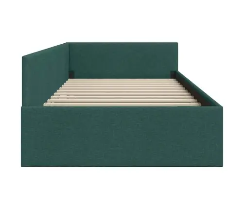 Kampinė Lovos Konstrukcija Tamsiai Žalia 80 Cm X 200 Cm Audinys