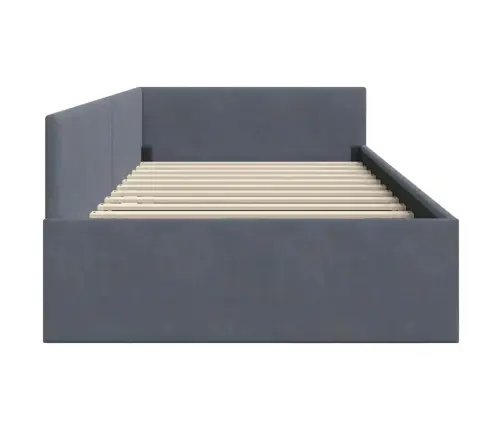 Kampinė Lovos Konstrukcija Tamsiai Pilka 90 Cm X 200 Cm