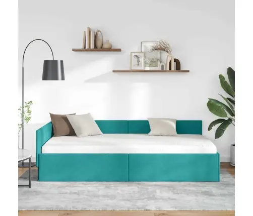 Nurgavoodi Raam Türkiis 90 Cm X 200 Cm Polüester Ja Vineer