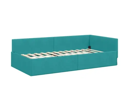 Nurgavoodi Raam Türkiis 90 Cm X 200 Cm Polüester Ja Vineer