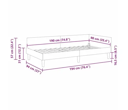 Nurgavoodi Raam Peaga Cream 90 Cm X 190 Cm Sametjapuit
