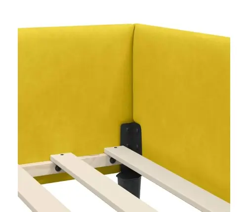 Nurgavoodi Raam Peaga Kollane 90 Cm X 200 Cm Sametjapuit