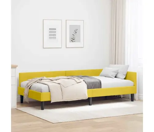 Nurgavoodi Raam Peaga Kollane 90 Cm X 200 Cm Sametjapuit