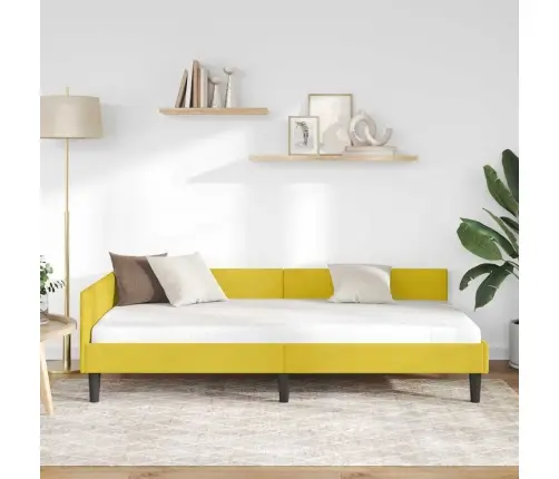 Nurgavoodi Raam Peaga Kollane 90 Cm X 200 Cm Sametjapuit