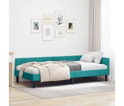 Kampinė Lovos Konstrukcija Turkio 90 Cm X 200 Cm Aksomas