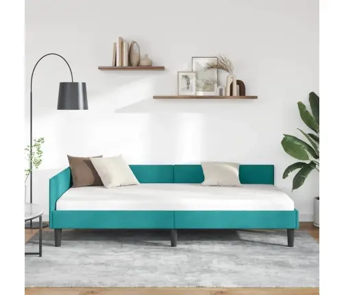 Kampinė Lovos Konstrukcija Turkio 90 Cm X 200 Cm Aksomas