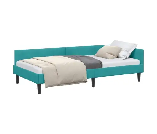 Nurgavoodi Raam Peaga Türkiis 90 Cm X 200 Cm Sametjapuit