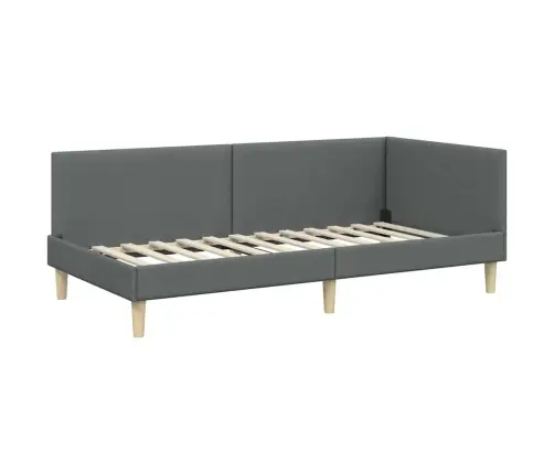 Stūra Gultas Rāmis Cits Tumši Pelēka 80 X 200 Cm Vidaxl