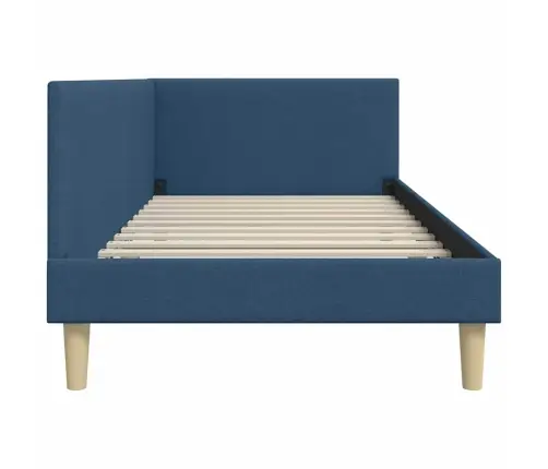Kampinė Lovos Konstrukcija Su Galvūgalio Mėlyna 90 X 190 Cm