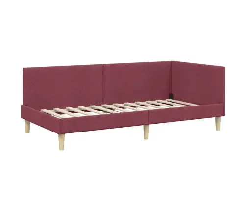 Kampinė Lovos Konstrukcija Vyno Raudona 90 Cm X 200 Cm