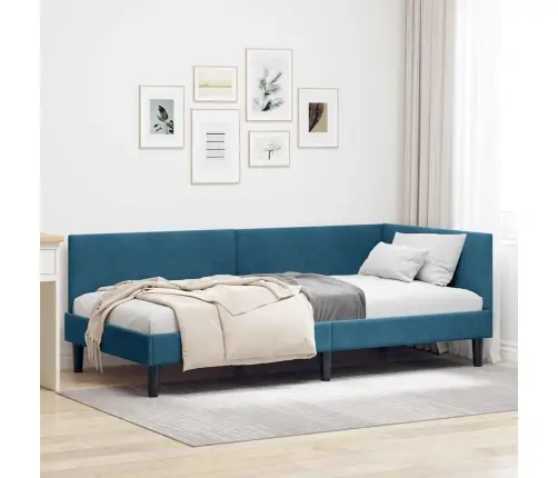 Nurgavoodi Raam Peaga Sinine 80 Cm X 200 Cm Polüester Ja Vineer