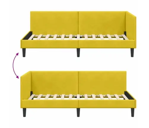 Nurgavoodi Raam Peaga Kollane 80 Cm X 200 Cm Sametjapuit