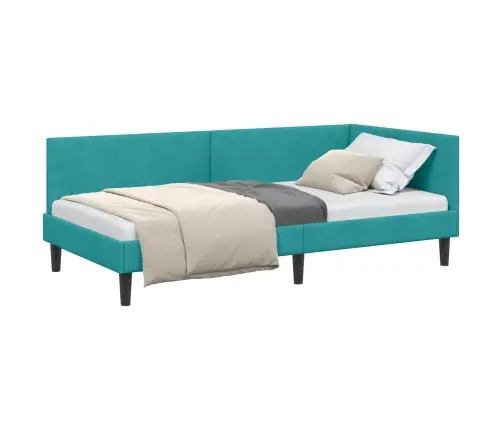 Nurgavoodi Raam Türkiis 90 Cm X 190 Cm Polüester Ja Vineer