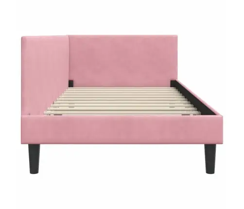 Nurgavoodi Raam Peaga Roosa 90 Cm X 200 Cm Polüester Ja Vineer