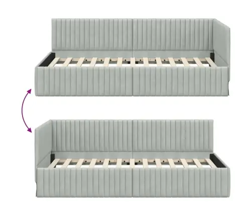 Nurgavoodi Raam Peaga Helehall 90 Cm X 200 Cm Samet