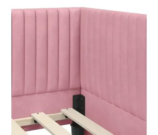 Nurgavoodi Raam Peaga Roosa 90 Cm X 200 Cm Samet