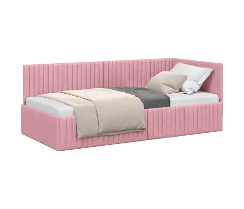 Nurgavoodi Raam Peaga Roosa 90 Cm X 200 Cm Samet