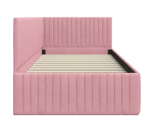 Nurgavoodi Raam Peaga Roosa 90 Cm X 200 Cm Samet