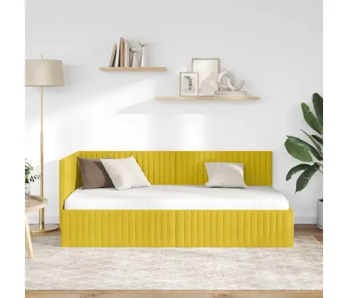 Nurgavoodi Raam Peaga Kollane 90 Cm X 200 Cm Samet