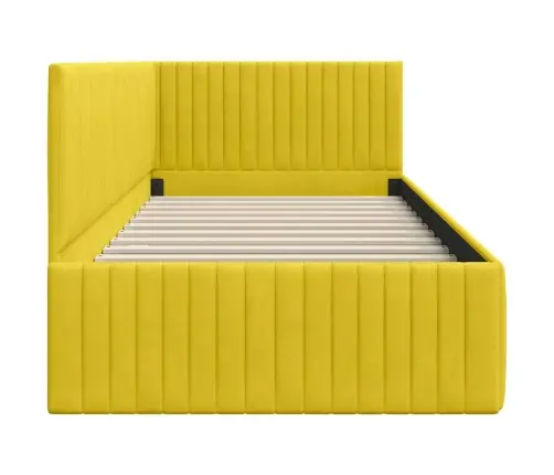 Nurgavoodi Raam Peaga Kollane 90 Cm X 200 Cm Samet