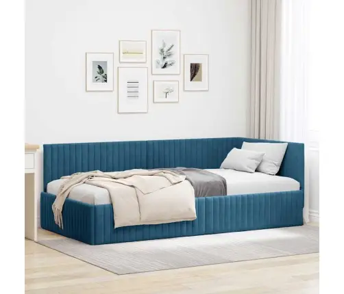 Nurgavoodi Raam Peaga Sinine 100 Cm X 200 Cm Samet