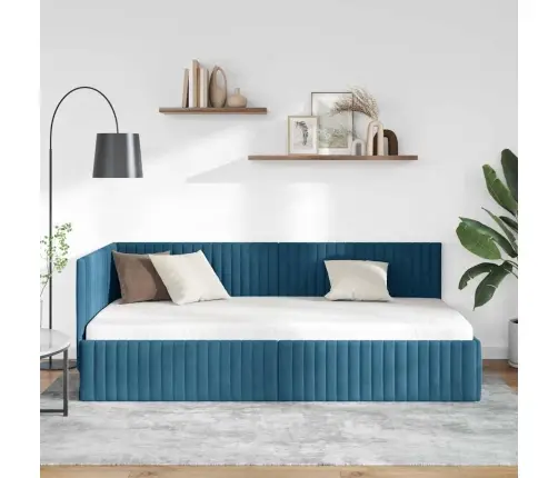 Nurgavoodi Raam Peaga Sinine 100 Cm X 200 Cm Samet