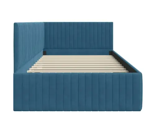 Nurgavoodi Raam Peaga Sinine 100 Cm X 200 Cm Samet