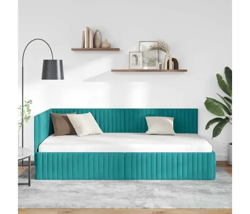 Kampinė Lovos Konstrukcija Turkio 100 Cm X 200 Cm Aksomas