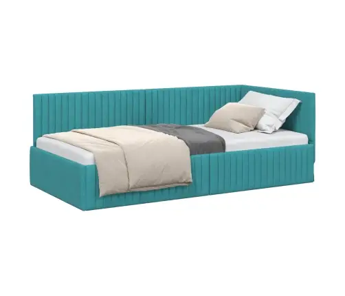 Nurgavoodi Raam Peaga Türkiis 100 Cm X 200 Cm Samet