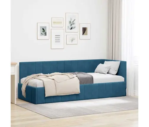 Nurgavoodi Raam Peaga Sinine 80 Cm X 200 Cm Samet