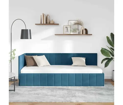 Nurgavoodi Raam Peaga Sinine 80 Cm X 200 Cm Samet